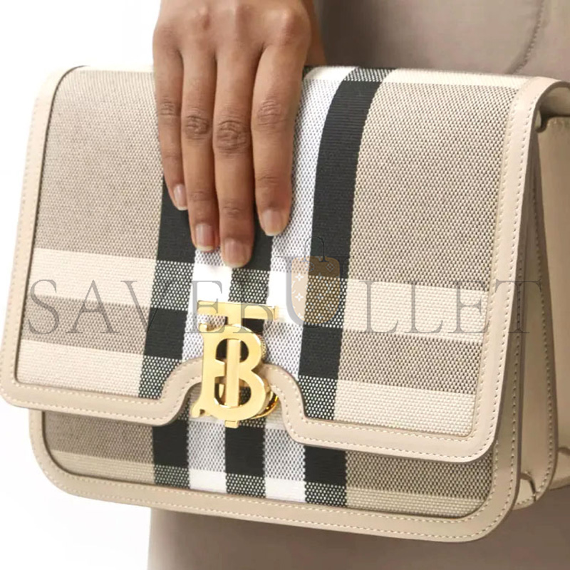 BURBERRY PLAID CROSSBODY BAG 80398571 (25.5*18.5*6.5cm)